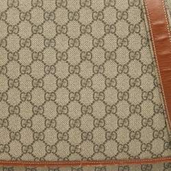 Gucci Beige/Brown GG Supreme Canvas And Leather Messenger Bag