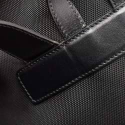 Gucci Black Techno Canvas Web Fold Over Backpack