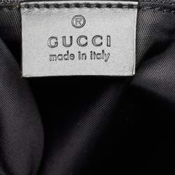Gucci Black Techno Canvas Web Fold Over Backpack