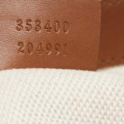 Pre Owned Gucci Brown/Beige GG Canvas and Leather Messenger Bag