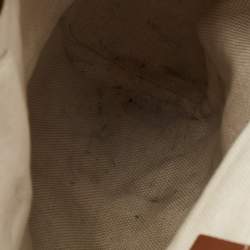 Pre Owned Gucci Brown/Beige GG Canvas and Leather Messenger Bag