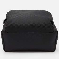 مملوكة مسبقًا Gucci Black GG Nylon Backpack