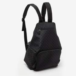 مملوكة مسبقًا Gucci Black GG Nylon Backpack