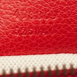 Gucci Red Leather Logo Web Belt Bag