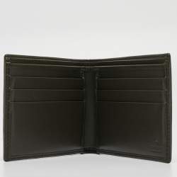 Gucci Military Green GG Imprime Canvas Bifold Wallet