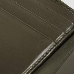 Gucci Military Green GG Imprime Canvas Bifold Wallet
