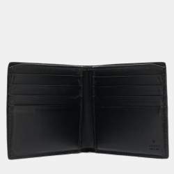 Gucci Beige GG Supreme Canvas Kingsnake Print Bifold Wallet