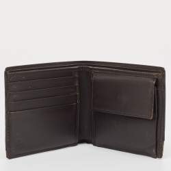 Gucci Beige GG Supreme Canvas Web Bifold Compact Wallet 
