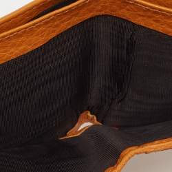 Gucci Orange Leather Interlocking G Bifold Wallet