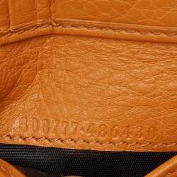 Gucci Orange Leather Interlocking G Bifold Wallet