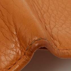 Gucci Orange Leather Interlocking G Bifold Wallet