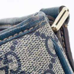 Gucci Beige/Blue GG Supreme Canvas and Leather Messenger Bag