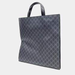 Pre Owned Gucci Soft GG Supreme Tote and Shoulder Bag (495559)