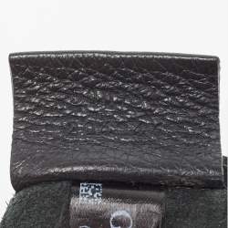 Gucci Black Logo Web Zip Pouch