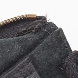 Gucci Black Logo Web Zip Pouch