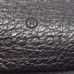Gucci Black Logo Web Zip Pouch