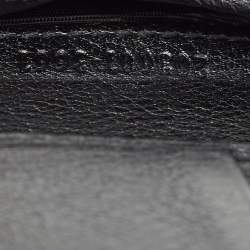 Gucci Black Guccissima Leather Crest Bifold Wallet