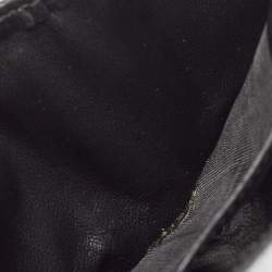 Gucci Black Guccissima Leather Crest Bifold Wallet