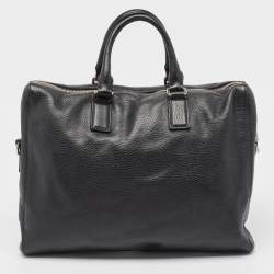 Gucci Black Leather Briefcase Bag