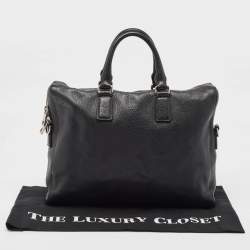 Gucci Black Leather Briefcase Bag