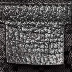 Gucci Black Leather Briefcase Bag