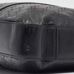 Gucci Black Guccissima Leather Briefcase