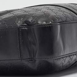 Gucci Black Guccissima Leather Briefcase
