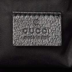 Gucci Black Nylon Tenebre Logo Patch Belt Bag
