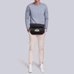 Gucci Black Nylon Tenebre Logo Patch Belt Bag
