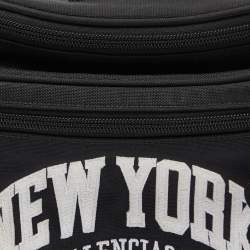 Pre Owned Balenciaga Black Canvas Cities New York Explorer Belt Bag