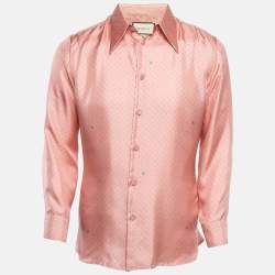 Gucci Polka Dots Silk Long Sleeve Shirt M