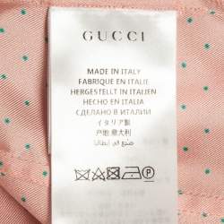 Gucci Polka Dots Silk Long Sleeve Shirt M