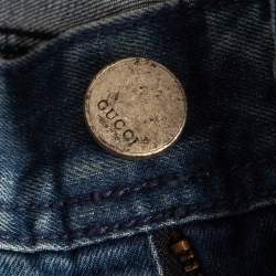 Gucci Vintage Blue Denim Skinny Jeans M Waist 31"