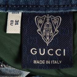 Gucci Vintage Blue Denim Skinny Jeans M Waist 31"