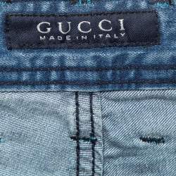 Gucci Vintage Blue Denim Skinny Jeans M Waist 31"