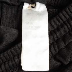 Pre Owned Gucci Navy Blue GG Jacquard Knit Side Tape Trackpants S