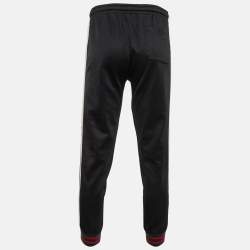 Gucci Black Jersey Logo Tape Joggers S