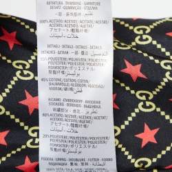 Gucci Black Cotton Knit Applique Hooded Jacket M