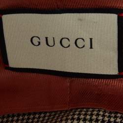 Gucci Multicolor Houndstooth Button Front Vest XL