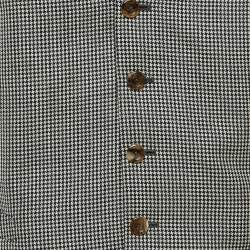 Gucci Multicolor Houndstooth Button Front Vest XL