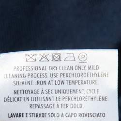 Pre Owned Gucci Navy Blue Cotton Blend Polo T-Shirt M