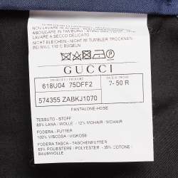 Gucci Beige/Black Houndstooth Wool Pants L