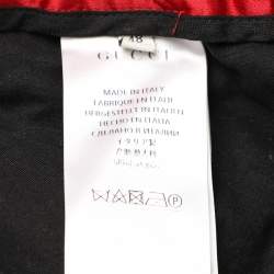 Pre Owned Gucci Black Jersey Logo Tape Detail Track Pants M