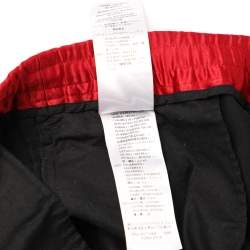 Pre Owned Gucci Black Jersey Logo Tape Detail Track Pants M