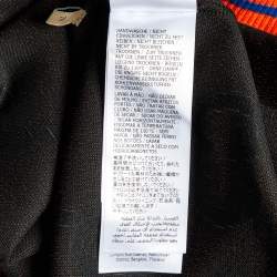 Gucci Blue/Orange GG Jacquard Jersey Polo T-Shirt XL