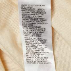 مملوكة مسبقًا Gucci Cream Interlock GG Stripe Cotton Polo T-Shirt M