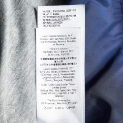 Gucci Navy Blue Nylon Zip-Up Hooded Jacket XL