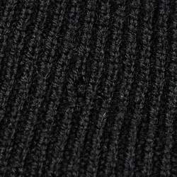 Gucci Black Wool Knit Zip Up Sweater XL