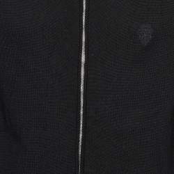 Gucci Black Wool Knit Zip Up Sweater XL