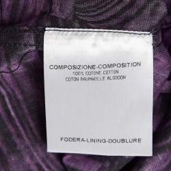 Gucci Purple Abstract Print Cotton Fitted Shirt M